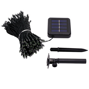Guirlandes solaires blanc chaud 300 LED pour extérieur, jardin, patio, décoration de festival avec panneau solaire - Product Image 5