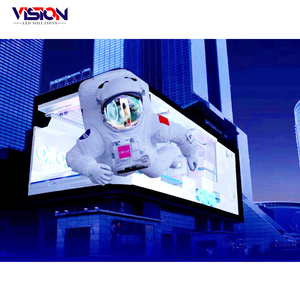 Trong nhà ngoài trời P2 P3 mô hình <span class=keywords><strong>3D</strong></span> màn hình LED hiển thị quảng cáo khổng lồ xây dựng hoạt hình phương tiện truyền thông mặt tiền đường cong bức tường <span class=keywords><strong>video</strong></span> IP65 SDK - Product Image 6