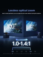 Proyector DLP Láser Tricromático 4K JMGO N5S Pro con Zoom Óptico de Eje Móvil, Android, Conexión a Teléfono Móvil, para Dormitorio