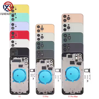 Corps de châssis arrière de porte arrière pour iPhone 11 Pro PM couvercle de boîtier arrière de remplacement cadre moyen garantie 1 an accessoires de téléphone