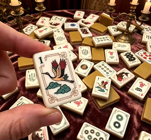 High Quality 160pcs Double Layer Acrylic Mahjong Set Portable Hand Rubbed for Home <b>Entertainment</b> - Product Image 1