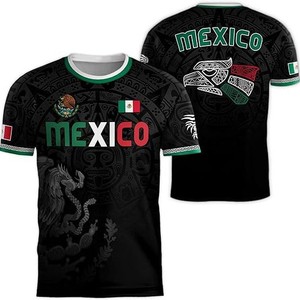 Camiseta Deportiva de Fútbol para Fanáticos de EUA, México y Brasil 2026, Diseño Vintage con Letras, Transpirable, de Secado Rápido, Manga Corta, Digital - Product Image 2