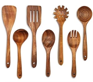 Spatule-cuillère en bois artisanale pour la cuisine, idéale pour frire, remuer et cuisiner – Disponible à la vente en gros - Product Image 3