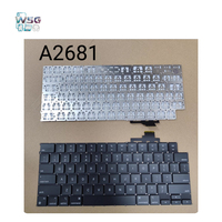 Clavier d'ordinateur portable anglais pleine taille SZ-Wisbuild pour MacBook Air 13 pouces M2 A2681 2022, disposition américaine