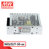 Alimentation à découpage Mean Well série NES-50/NED-50/NET-50 50W à sortie unique – Tensions : -12V/-5V/5V/12V/15V/24V/48V