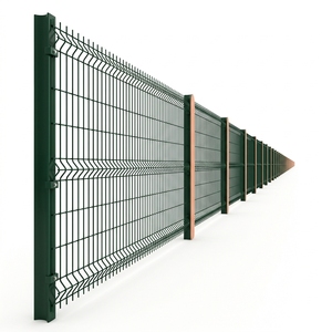 Valla de Malla Metálica Curva Soldada en 3D, Recubierta de PVC, <span class=keywords><strong>Barrera</strong></span> de Seguridad para Almacenes y Recintos Públicos - Product Image 1