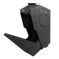 Coffre-fort de sécurité antivol en acier avec serrure à empreintes digitales, utilisation commerciale, coffre-fort pour armes à feu, design silencieux, portable, montage mural, utilisation sur bureau, C5