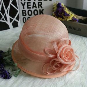 Flower Ladies Sinamay Elegant <b>Hats</b> Ladies Sinamay Church <b>Hats</b> - Product Image 3