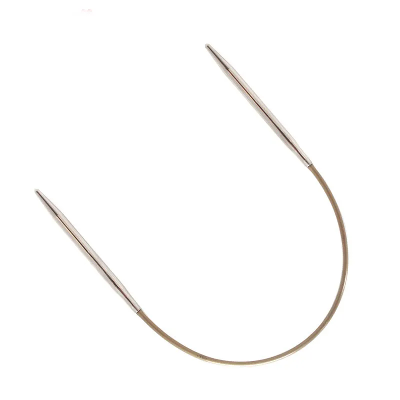 Круговые вязальные спицы Addi 105-7-30 см с латунными наконечниками, покрытые белой бронзой