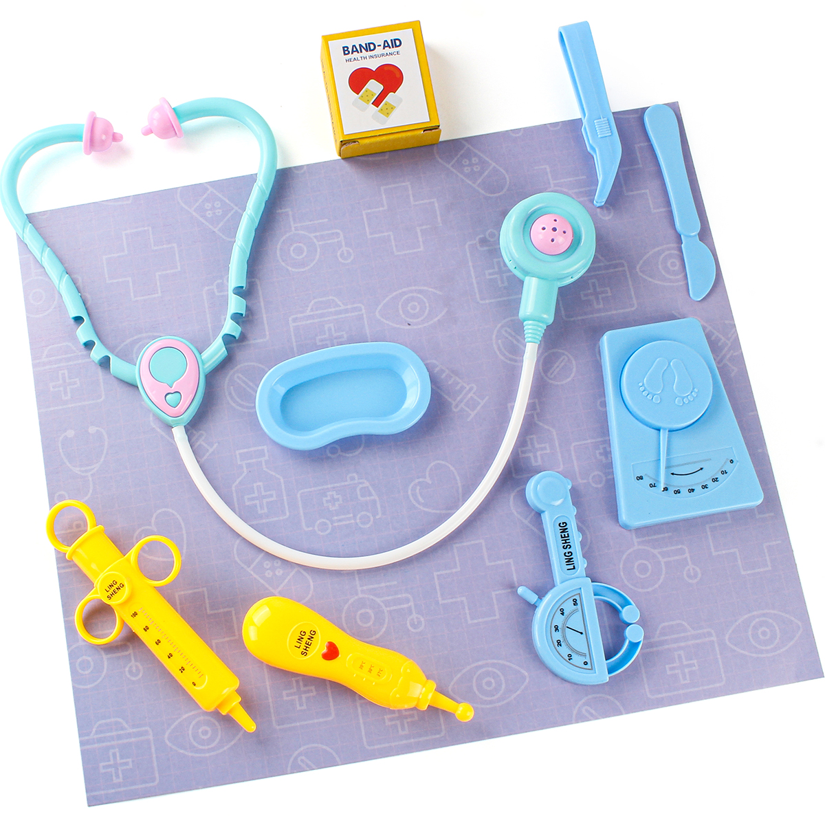 Plastic Doctor Toys Sets Pretend Play Preschool Toy Game For Kids