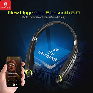 INMAS SX-991 Auriculares inalámbricos plegables con Bluetooth, auriculares estéreo Hifi con cancelación de ruido y micrófono - Product Image 6