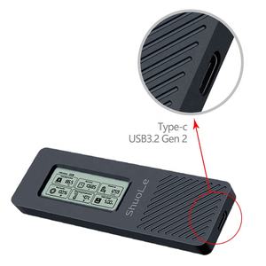 SHUOLE LCD 10Gbps USB C portatile NVMe M.<span class=keywords><strong>2</strong></span> custodia USB <span class=keywords><strong>3.2</strong></span> Gen2 supporto UASP Trim per M/B + M chiave NVMe e SATA in dimensioni di 2280 - Product Image 3