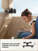 Support de tablette flexible pour appuie-tête de voiture, support de téléphone réglable pour siège arrière, protection en caoutchouc, support universel pour tablette vidéo