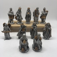 Peint à la main Pas Cher Résine Statue Bébé Jésus Figurine Noël Nativité