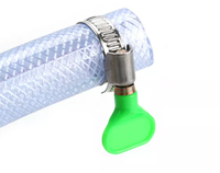 Collier de serrage de tuyau en acier inoxydable de haute qualité avec clé papillon en plastique Type DIN3017 Allemagne Design Surface polie