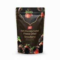 Bestseller Chocolade Bedekte Gefreeze-droogde Aardbeien Hoge Kwaliteit Knapperige Zoete Gezonde Snack Bulkverpakking Gemaakt in Turkije