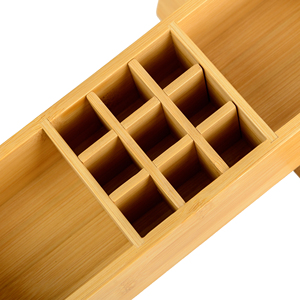 Doğal bambu çok bölmeli masaüstü saklama kutusu Modern Minimalist tarzı masa düzenleyici ev ofis ve öğrenci masaları için