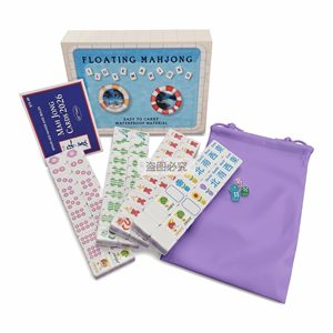 Envío en 1 Día: Juego de Mahjong Americano Flotante de Lujo, Moderno, Plegable, Ecológico, Resistente <span class=keywords><strong>al</strong></span> Agua, con Fichas de <span class=keywords><strong>Póker</strong></span> Portátiles - Product Image 5