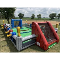 Terrain de jeu de football gonflable en PVC pour bébé, table de baby-foot, terrain de jeu de football, vente