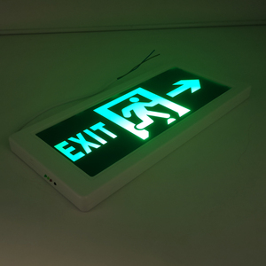 Venta directa de fábrica AC 220V 2W montado en la pared iluminación de emergencia automática señal de salida luces de emergencia Led - Product Image 6