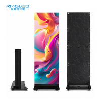 Máquina Publicitaria LED Portátil RMG P1.53 de Alto Brillo con Control Wifi y USB para Tiendas Minoristas, Educación y Centros Comerciales
