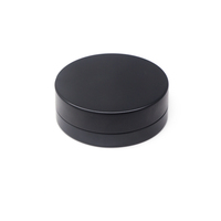 Commercio all'ingrosso 10ml Vaso di Alluminio Cosmetico Black Metal di Alluminio Contenitore di Latta con finestra IN PVC