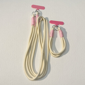 <span class=keywords><strong>Cordon</strong></span> de téléphone en polyester tressé, couleur unie, durable, réglable, long, pour porté en bandoulière, à l'épaule ou au <span class=keywords><strong>cou</strong></span>, avec fonction <span class=keywords><strong>porte</strong></span>-clés - Product Image 3