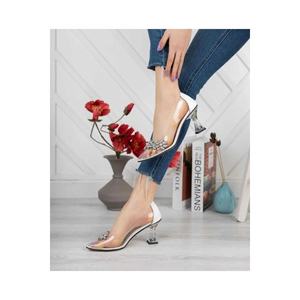 รองเท้าส้นสูงของผู้หญิงแก้วใสหินขนาด7ซม. สแควร์และบางรองเท้าออกงานซีรีส์36-40ทำจาก Turkiye - Product Image 2