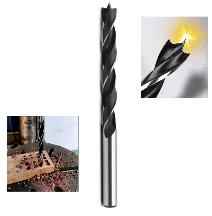 BOMI BMHH-191 solid carbide brad point drill bit wooding drill set CNC circular saw grinding hot selling item