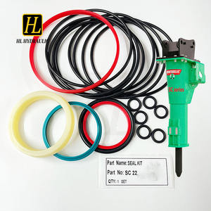 Kit d'assortiment de joints toriques en caoutchouc noir SC22 pour boîte en plastique transparente automobile et hydraulique, pour pièces de brise-roche hydraulique d'excavatrice - Product Image 3