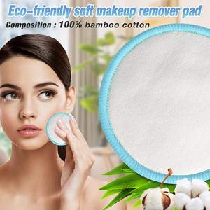 Dischetti per la pulizia del viso in cotone di bambù organico al 100% dischetti in cotone riutilizzabili per la rimozione del trucco tondi lavabili per il viso con supporto per scatola di metallo - Product Image 5