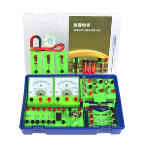 Kit de Circuitos Básicos al por Mayor, Juego de Experimentos de Física y Electricidad, Kit de Ciencias STEM para Estudiantes Escolares, Sin Baterías, de Madera y Plástico - Product Image 1