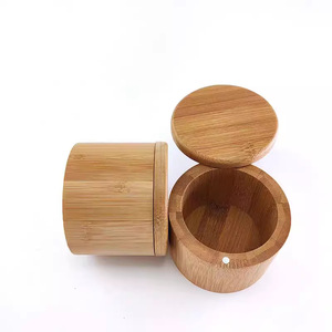 Bamboo <b>Spice</b> <b>Jar</b> With Lid Portable Kitchen Salt And <b>Spice</b> Container For Travel And Storage - Product Image 3