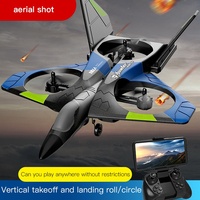 Avión RC 4DRC V27 de Espuma EPP Grande con Cámara WiFi, Despegue y Aterrizaje Vertical, Vuelo Estacionario en Altitud, Volteretas 3D, Juguete de Control Remoto Tipo Jet de Combate