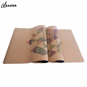 Eco friendly custom print recycled professional Cork Yoga Mat