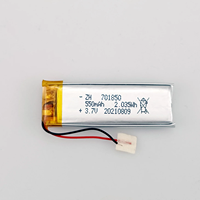 Fournisseur fiable de batteries Li-Po 701850 3.7V longues et fines, 350mah, 550mah, 600mah, 630mah, certifiées KC CE, pour équipements de beauté portables