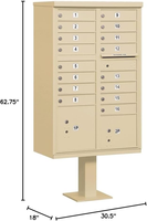 Boîte aux lettres de type III pour 16 boîtes aux lettres de taille A, Sanstone