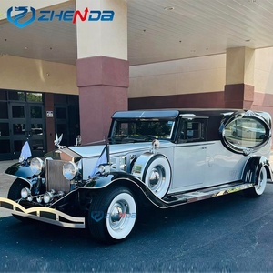 Zhenda Brand Direct Selling Electric Vintage Classic Funeral Carriage Hearse with High Quality Henan Origin - Product Image 1