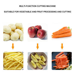 Electric Stainless Steel <b>Multifunctional</b> Potato Strips <b>Cutter</b> French Fries Machine Small Carrot Stick Cutting Machine 220/380V - Product Image 5