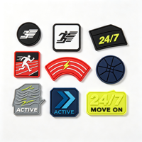 Étiquette en silicone 3D en relief à effet mat pour vêtements, logo de marque thermocollant pour sérigraphie