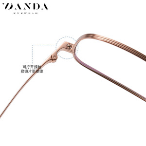 Gafas Vanda Eyewear YJ2029 Rectangulares con Montura Completa de Titanio IP, Unisex, Ligeras, con Lentes Reemplazables - Product Image 5