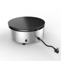 Fabricant professionnel Machine électrique ronde antiadhésive en acier inoxydable pour crêpières et crêpes avec protection contre la surchauffe