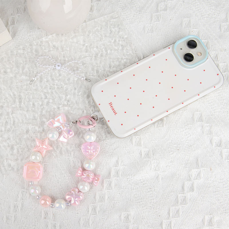 Fluffy Pink Series Fashion Women Girl Lipstick Cover Case Bowknot