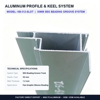 Cadre en profilé d'aluminium anodisé argenté pour boîtier de boîte à lumière à film souple et affichage rétroéclairé