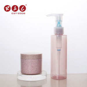 100ML 200ML recycled skincare cream pcr plastic cosmetic packaging plastic jar and bottle