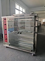 Rôtissoire rotative industrielle commerciale de poulet de gaz d'acier inoxydable