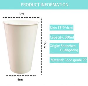 Bouteilles d'eau et mugs à bière promotionnels personnalisés en plastique incassable de 16 oz pour stades et fêtes - Product Image 3
