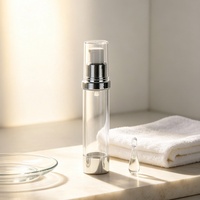 Flacons pompe sans air en plastique personnalisés de luxe de 20 ml et 30 ml pour toner, crème contour des yeux, crème visage, emballage cosmétique, avec écran