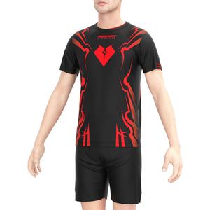 T-shirt de sport de compression personnalisé par sublimation pour uniformes d'équipe de compétition e-sport, modèle ODM tendance - Product Image 5