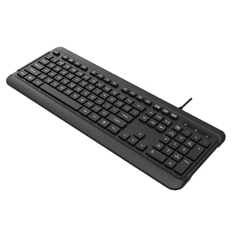 Hot Selling USB Wired Standard Keyboard Wrist Support Computer Office Keyboard for Desktop Laptop K-212